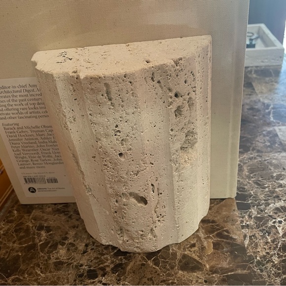 Travertine bookends - Picture 3 of 3